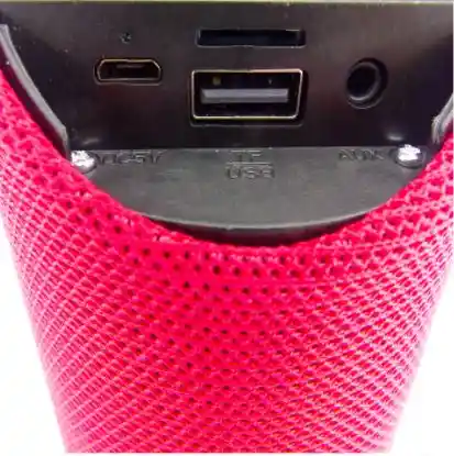 Parlante Altavoz Bluetooth Rojo Con Usb
