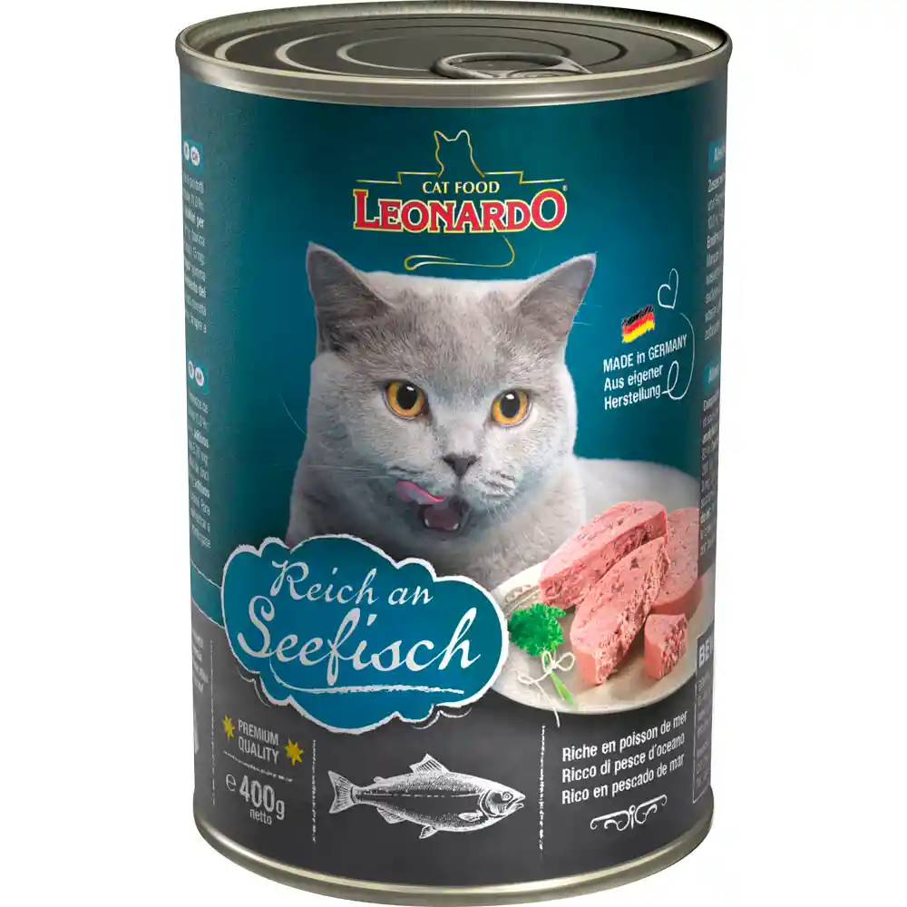 Leonardo Alimento Húmedo para Gatos con Pescados Marinos