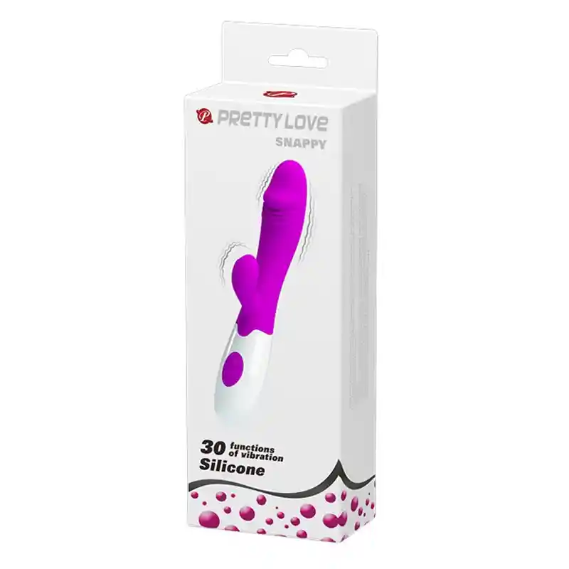 Vibrador Snappy Con 30 Funciones Y Estimulador De Clítoris