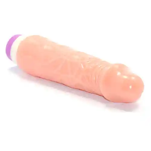 Vibrador Realista Siliconado De Color Piel De 19 Cm