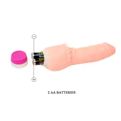 Vibrador Realista De Color Piel Curvo En Punta 19 Cm