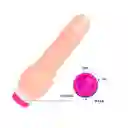 Vibrador Realista De Color Piel Curvo En Punta 19 Cm