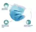 Mascarillas Desechable Celeste Certificadas Quirúrgica 50 Un