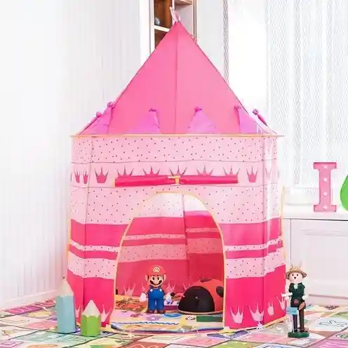 Carpa Castillo Infantil Hogar Rosada