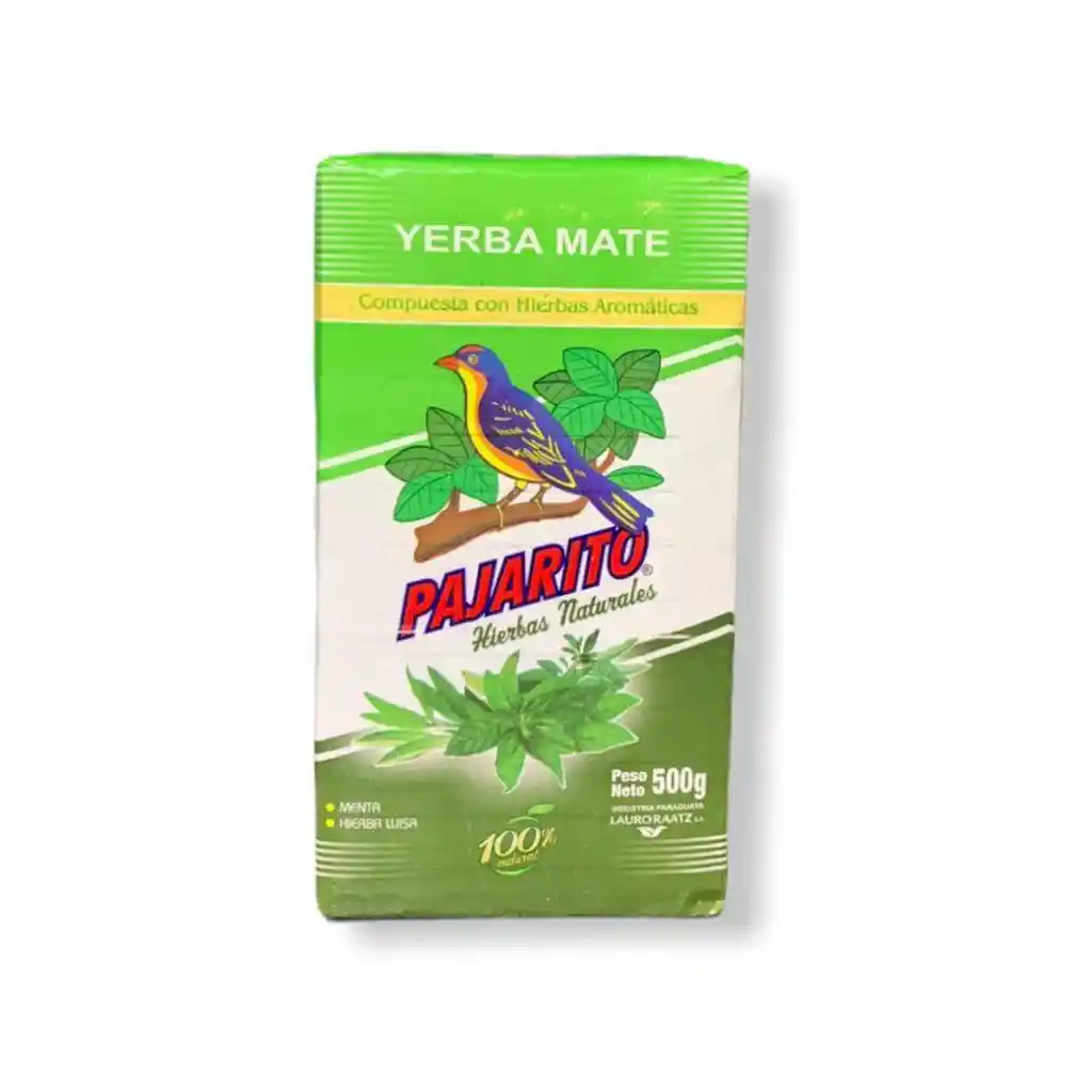 Yerba Mate Pajarito Menta-hierba Luisa