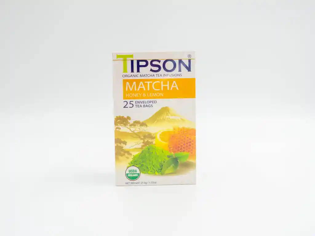 Tipson Matcha Limon Miel 25 Bolsas