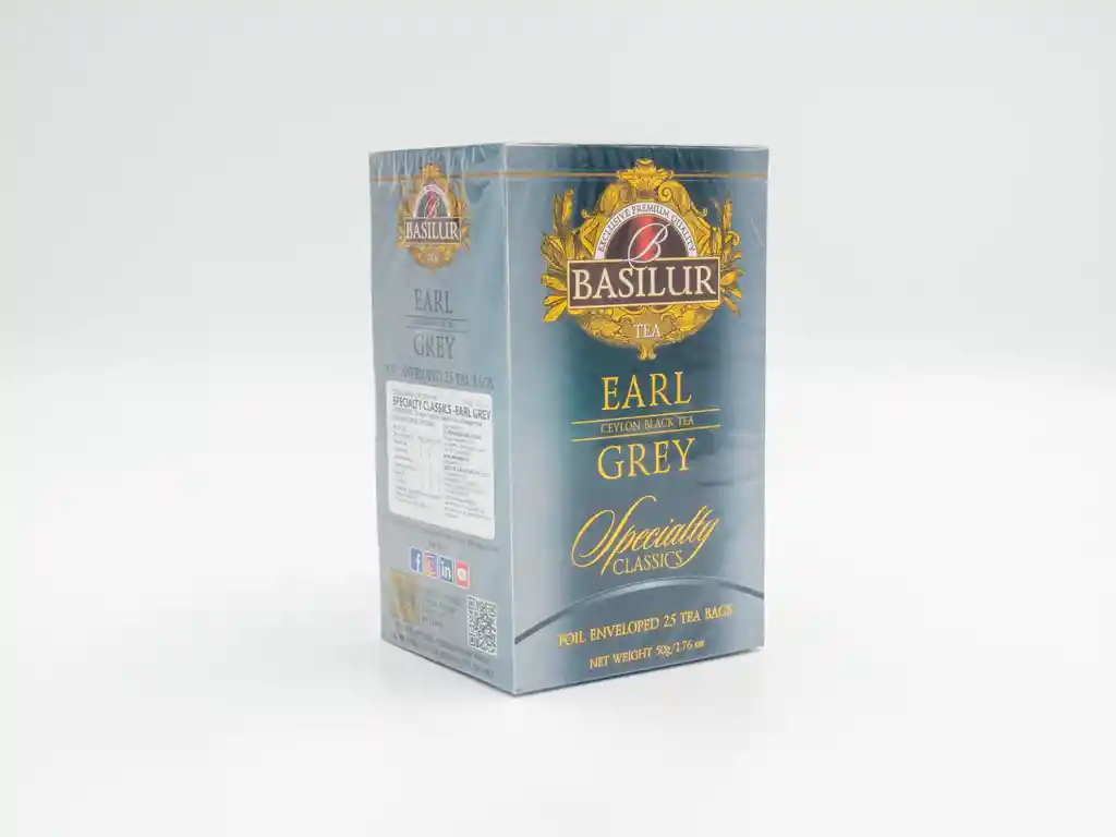 Té Negro Earl Grey 25 Bolsitas Basilur