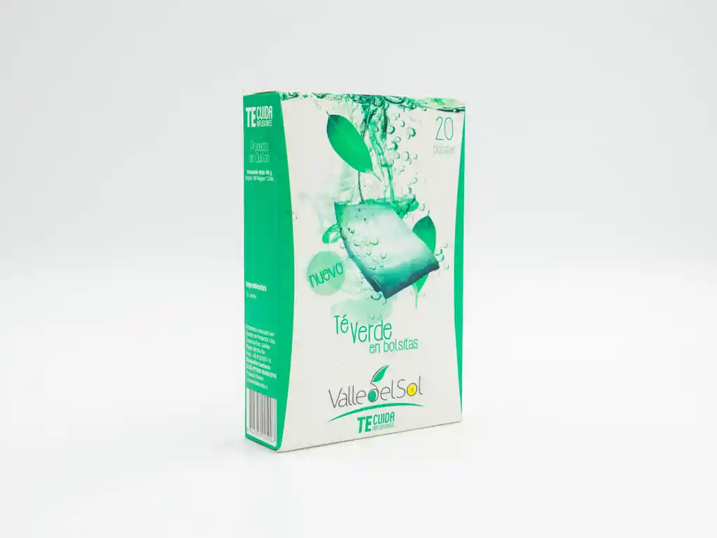 Té Verde En Bolsas - Te Cuida 20 Bolsitas
