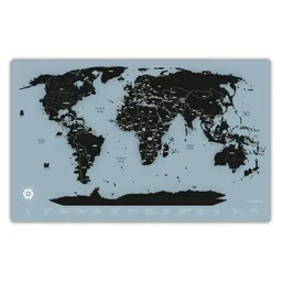 Mapa Del Mundo Raspable Travelshot (negro) - Lámina