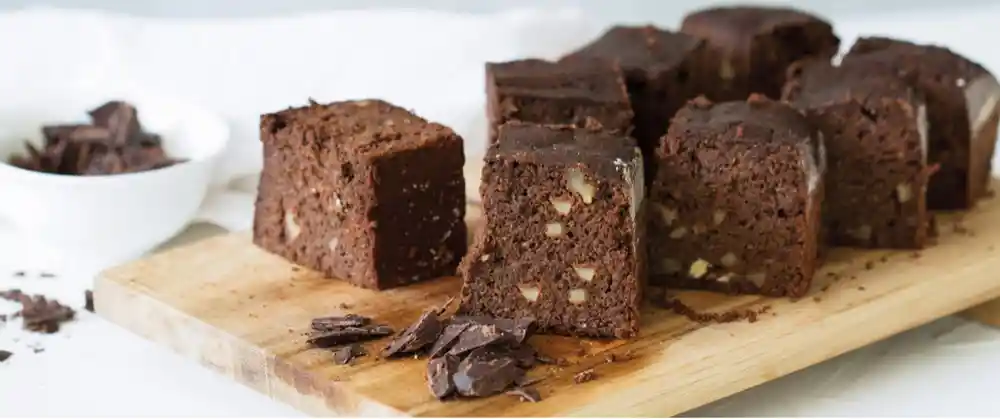 Bake & Low - Queque Keto Brownie Nuez (sin Gluten)