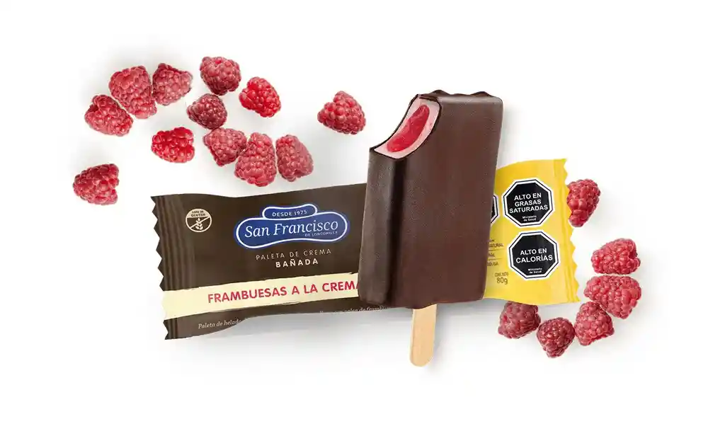 Paleta Frambuesas A La Crema