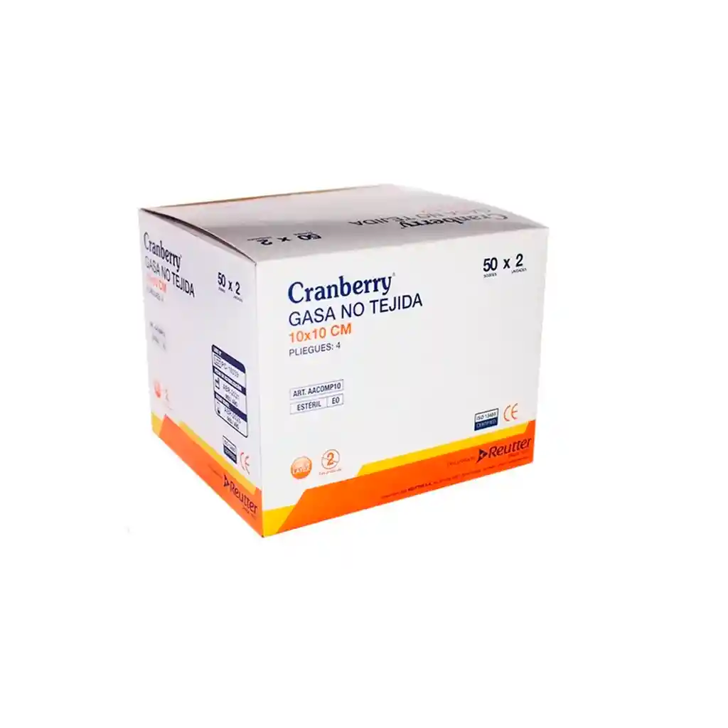 Gasa Estéril No Tejida, Tamaño 10x10 Cm -1 Caja De 50 Sobres