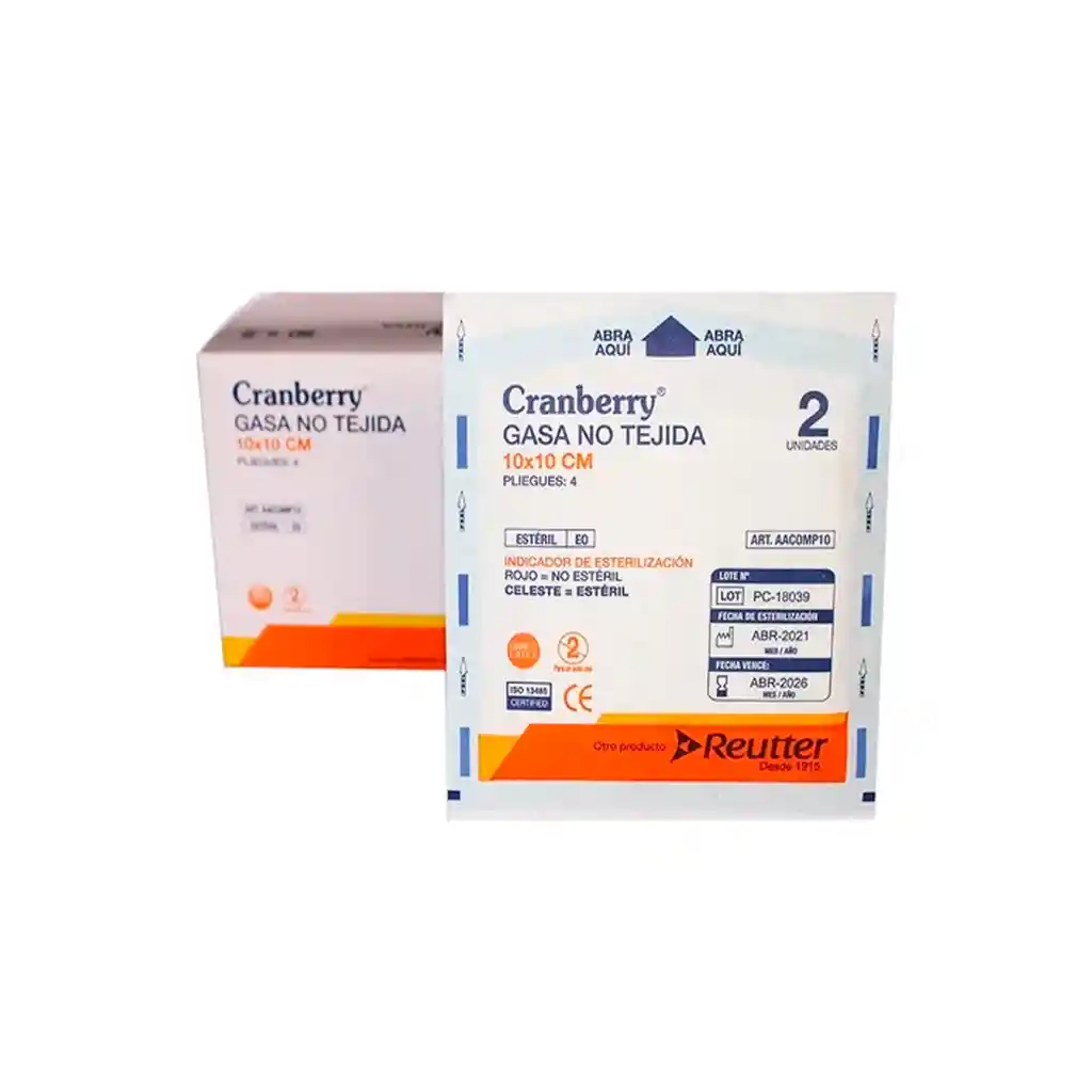 Gasa Estéril No Tejida, Tamaño 10x10 Cm -1 Caja De 50 Sobres