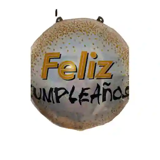 Globo Feliz Cumpleaños Dorado