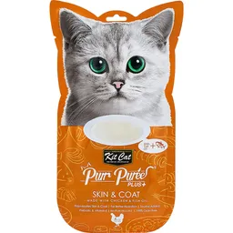 Kit Cat Purrpuree Plus Piel Y Pelaje Pollo 60 Grs