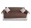 Funda Cobertor Protector Sofá Sillón 2 Cuerpos Café