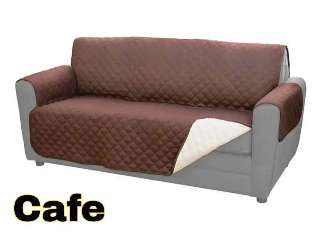 Funda Cobertor Protector Sofá Sillón 2 Cuerpos Café