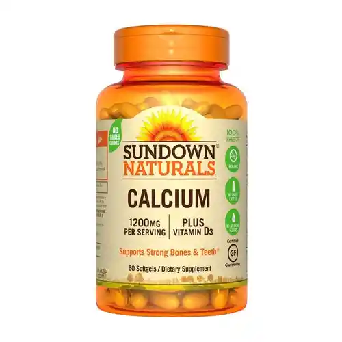 Sundown Calcio 1200 Mg Plus D X 60 Capsulas ()