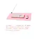 Mousepad Gamer Led Rgb Usb 80x30cm Rosado