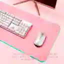 Mousepad Gamer Led Rgb Usb 80x30cm Rosado