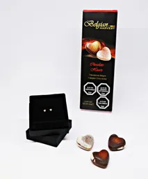 Mini Aros Punto De Luz Corazón Baño De Oro 18k 3mm + Chocolates Gratis