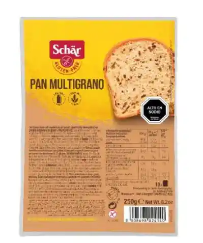 Schär Pan De Molde Multigrano Sin Gluten.