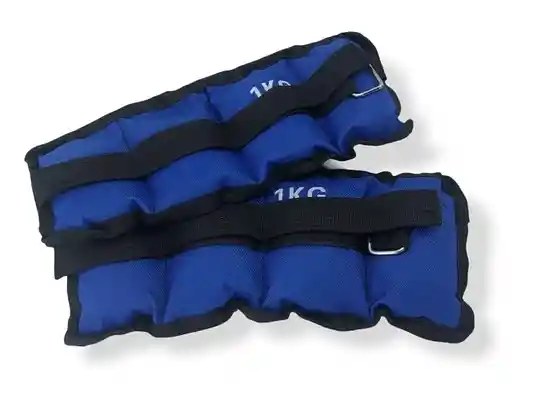 Pesas Deportivas Para Tobillos Y Muñeca 1 Kg Azul