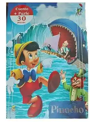 cuento+Puzzle 30 piezas pinocho