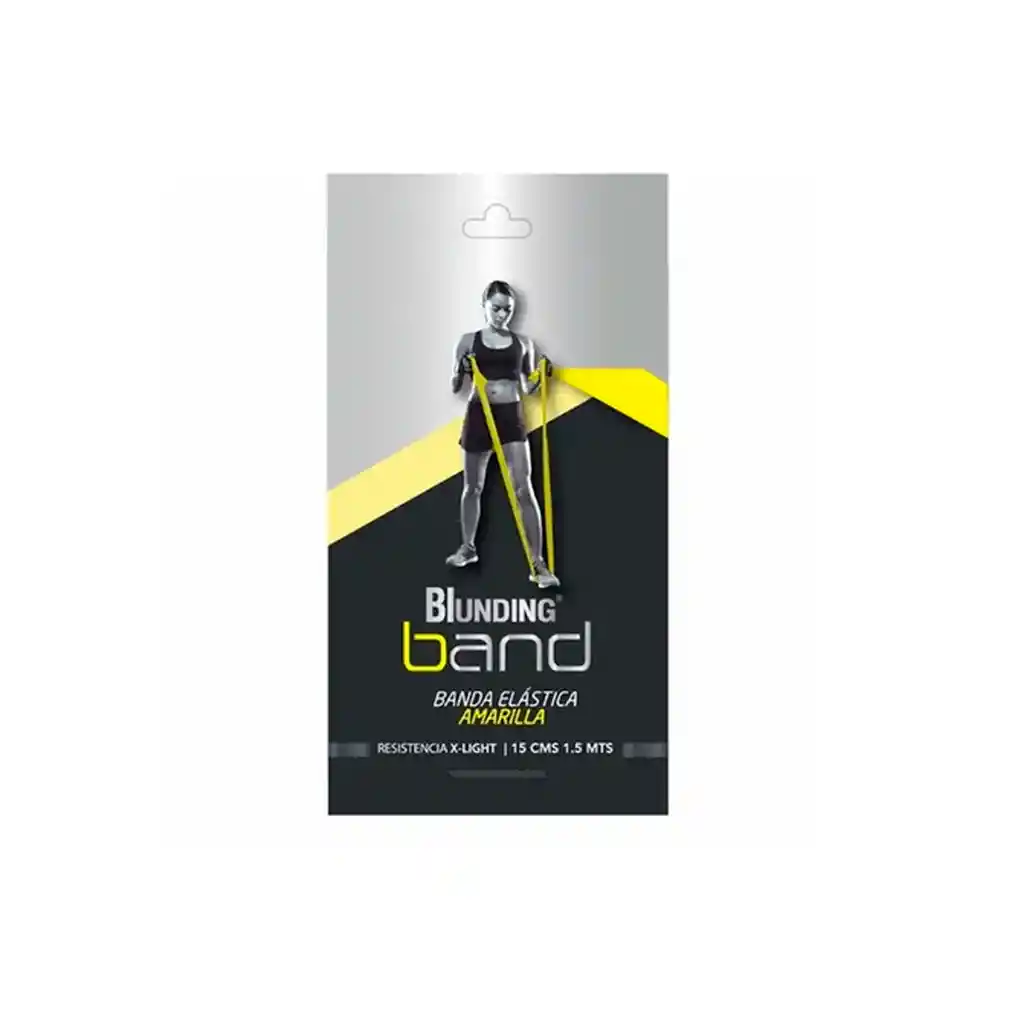 Blunding Banda Elastica Para Ejercicios De 1.5 Mts - Marca Amarillo