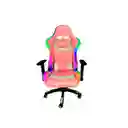 Silla Gamer Profesional Imice Retroiluminada Rgb + Control Rosado