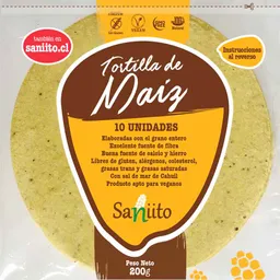 Tortilla De Maíz Sin Gluten Para Taco (14 Cms / 10u) – C/zipper