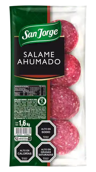 Salame Ahumado Laminado Sj