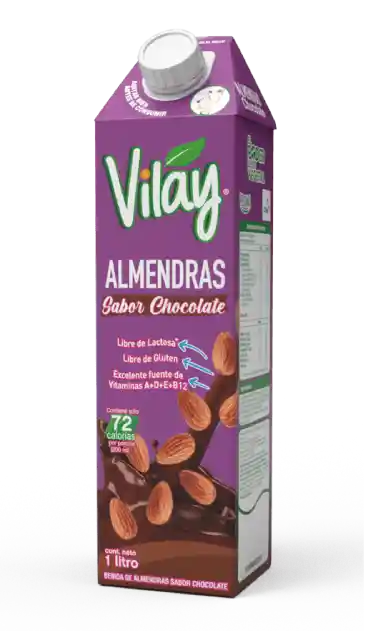 Vilay Leche De Almendras Sabor Chocolate (sin Gluten Ni Lactosa)