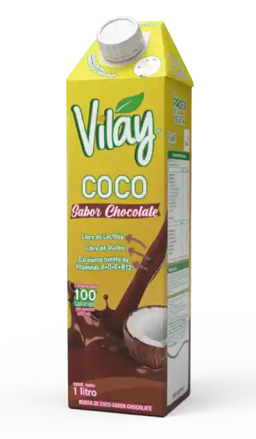 Vilay Bebida De Coco Sabor Chocolate (libre De Lactosa Y Gluten)