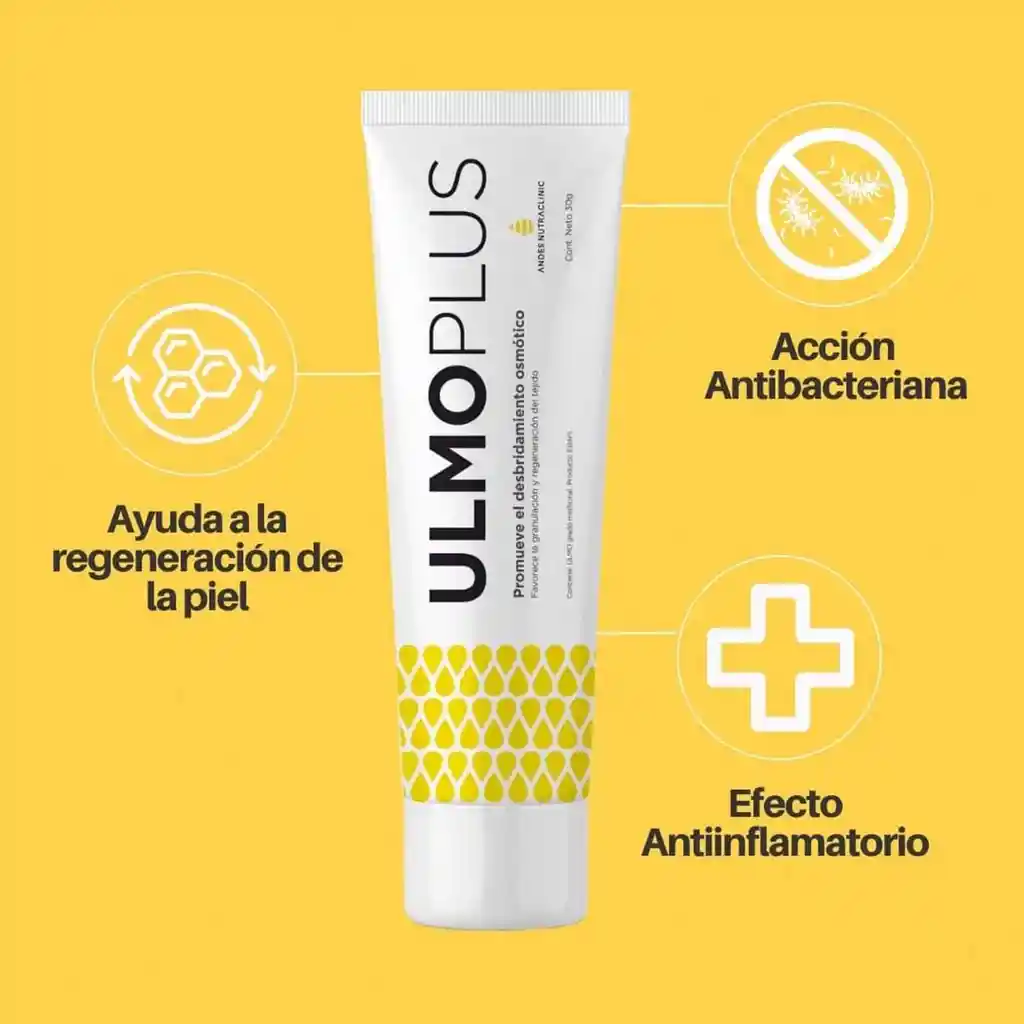 Ulmo Plus Crema Para Cicatrices Y Heridas - Pomo De 30 Grs.