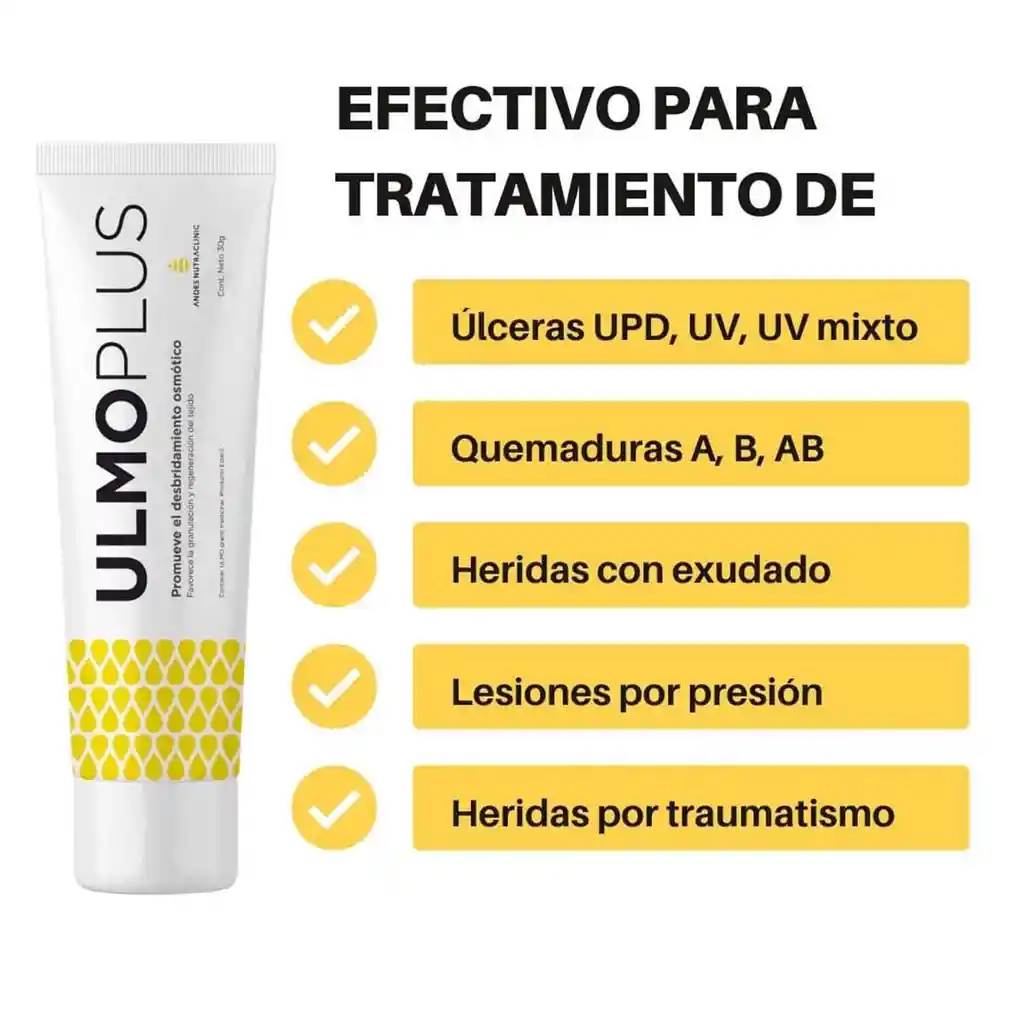 Ulmo Plus Crema Para Cicatrices Y Heridas - Pomo De 30 Grs.