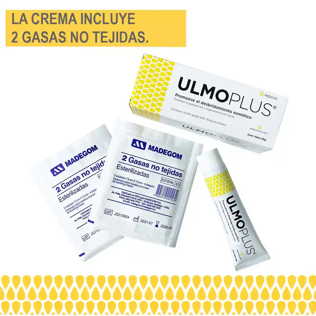 Ulmo Plus Crema Para Cicatrices Y Heridas - Pomo De 30 Grs.