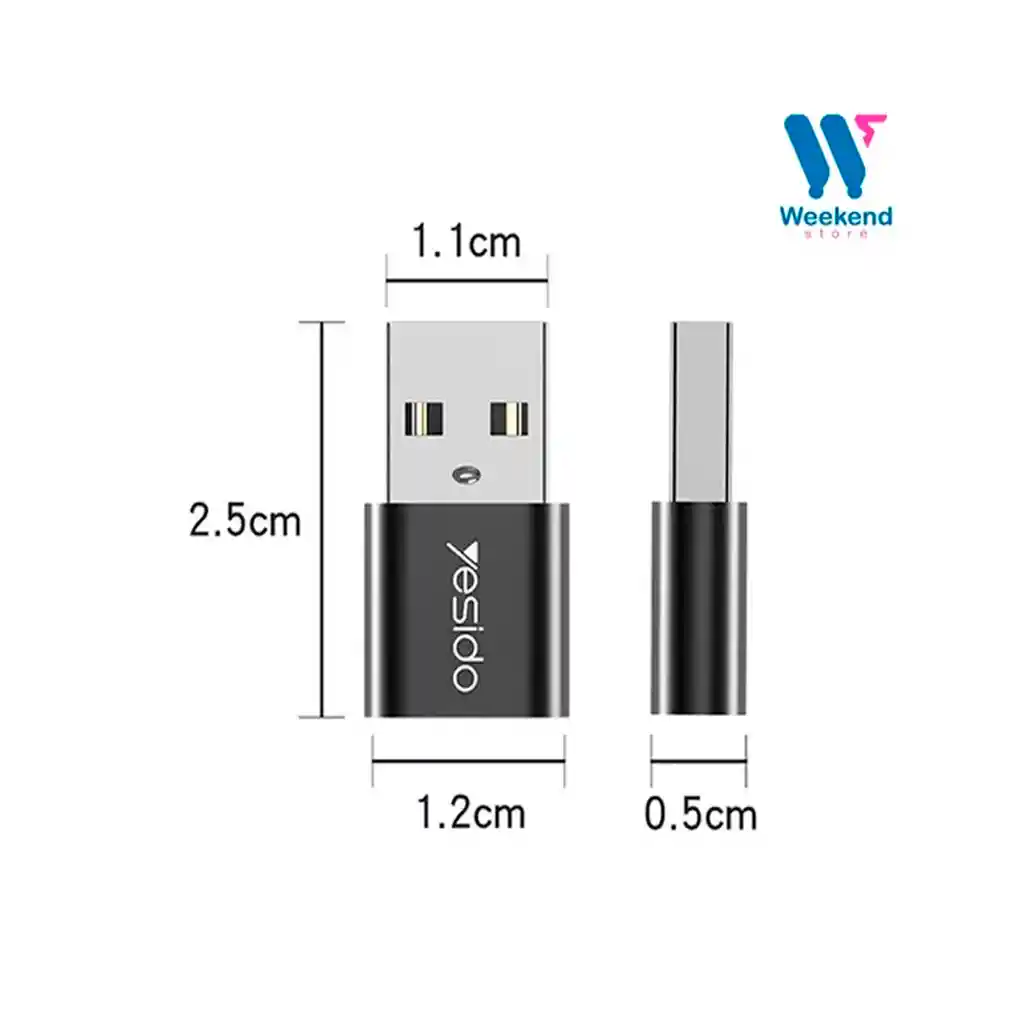 Adaptador Otg Yesido Tipo-c A Usb (gs09)