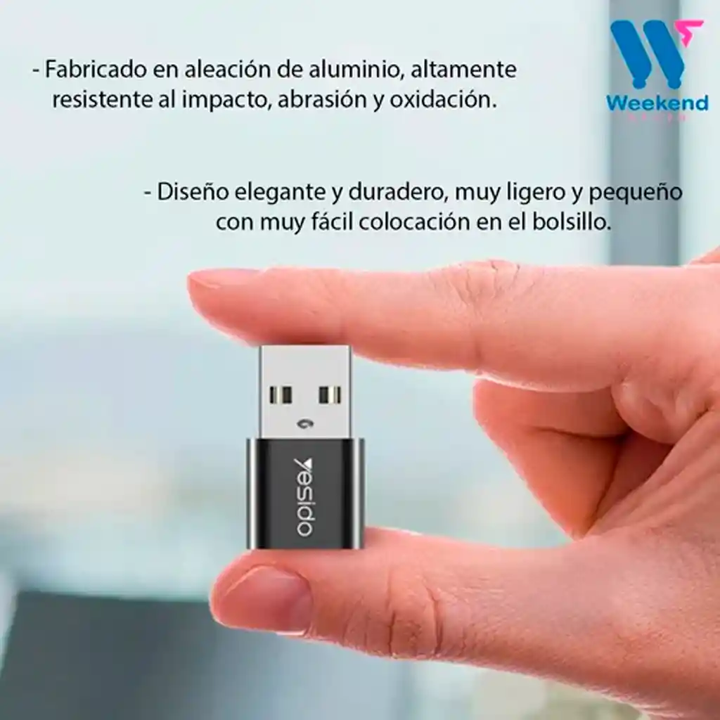 Adaptador Otg Yesido Tipo-c A Usb (gs09)