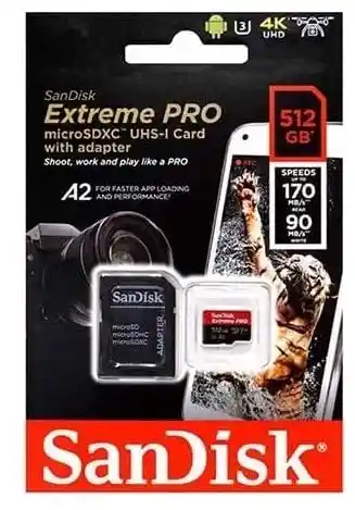 Sandisk Microsdxc Extreme Pro 512gb Sdsqxcz-512g-gn6ma