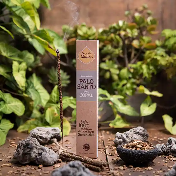 Varillas Sahumerio Palo Santo Con Copal - Sagrada Madre