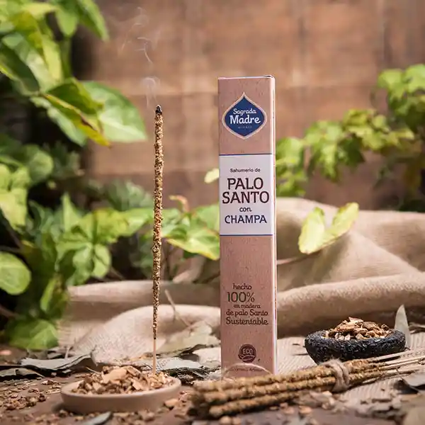 Varillas Sahumerio Palo Santo Con Champa - Sagrada Madre