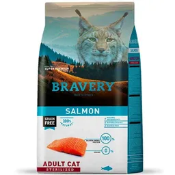 Alimento Bravery Salmon Adult Cat Sterilized 2kg