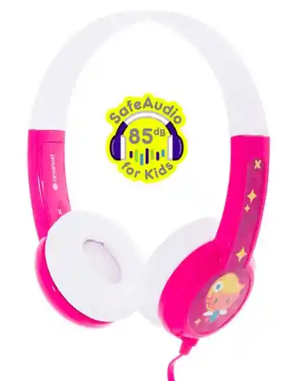 Buddyphones Audífonos Niños Standard Pink