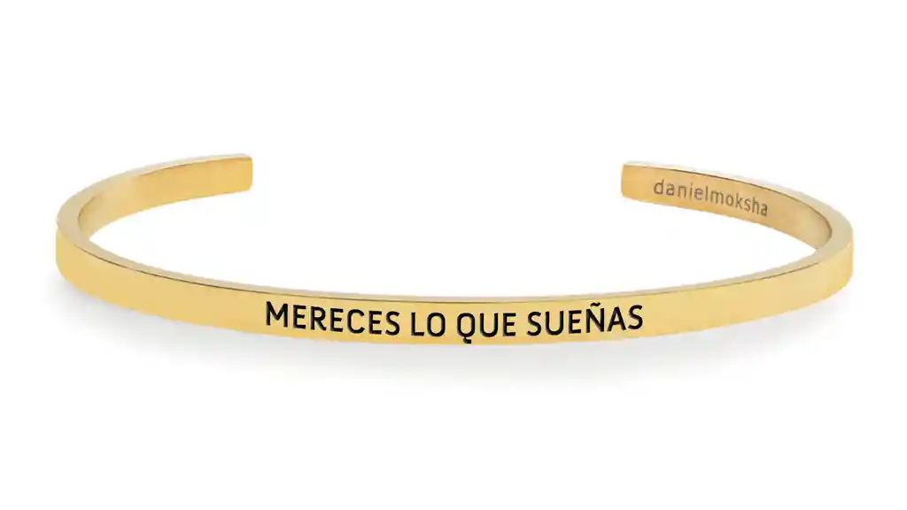 Pulsera Mereces Lo Que Sueñas - Oro