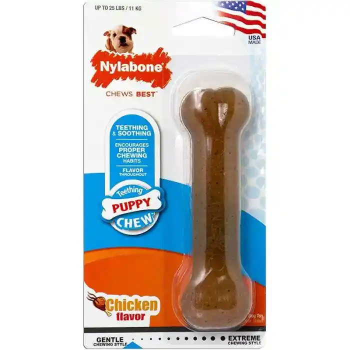 Nylabone Puppy Chew Hueso Cachorro Talla S