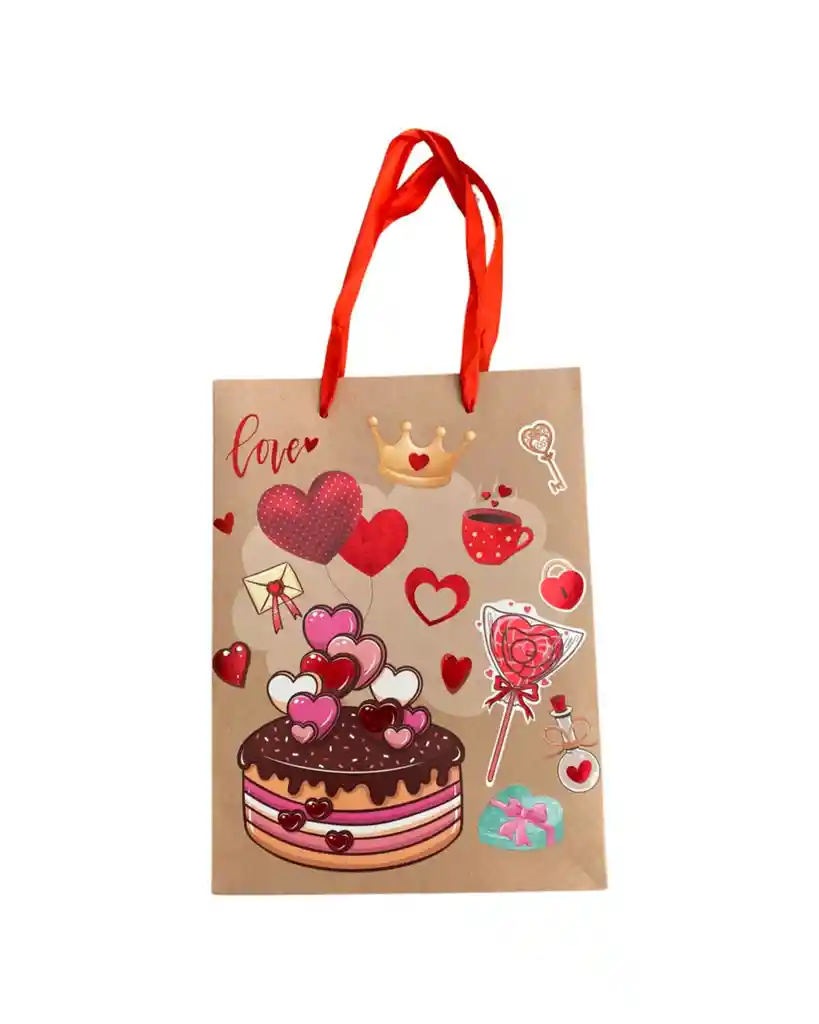 Bolsa De Regalo Romantica 17x23x8cm