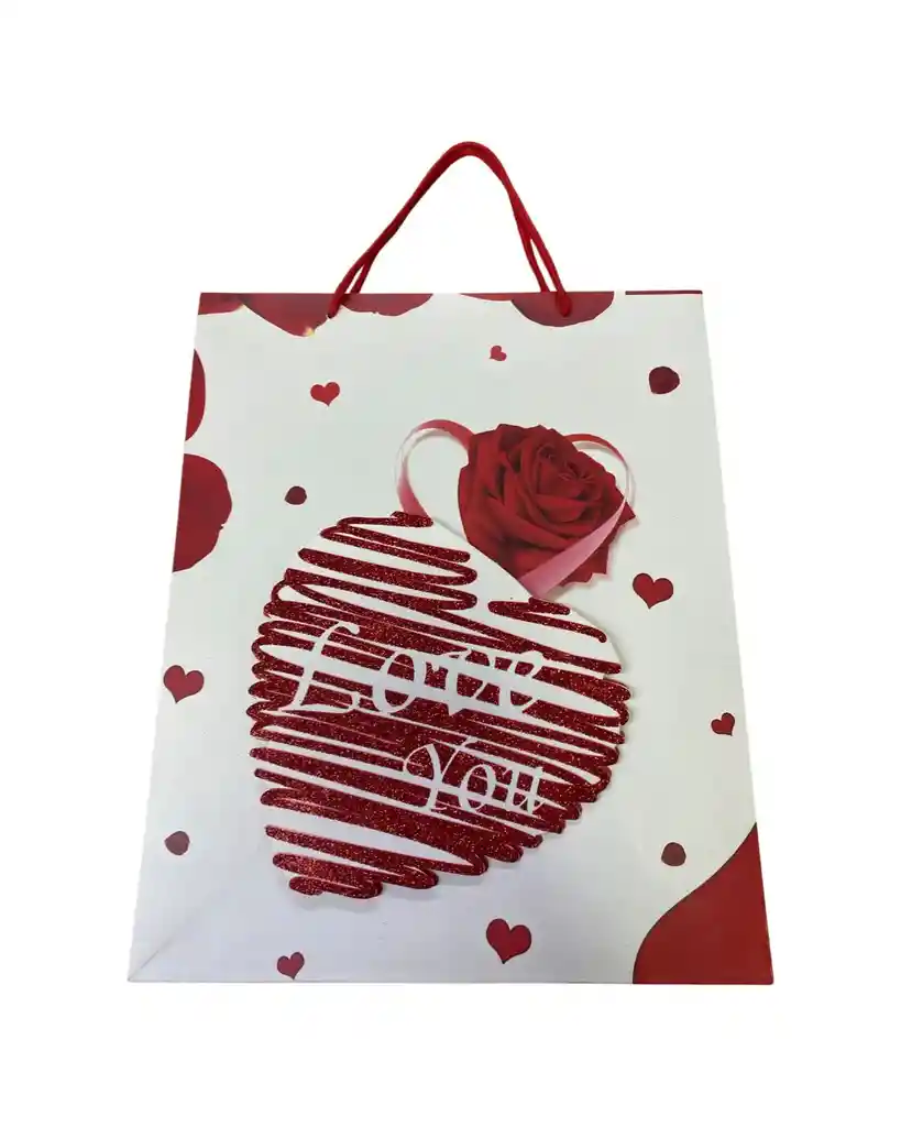 Bolsa De Regalo Love Corazon26x32x10cm