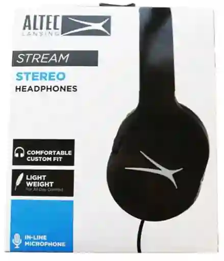 Altec Lansing Audífono Stream C/micrófono Black