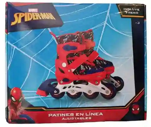  Marvel  Spiderman  Patines En Linea Ajustables Talla Ss 2730 